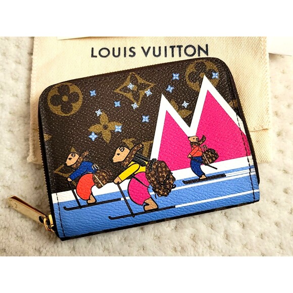 NEW Louis Vuitton Monogram Christmas Animation BEARS ZIPPY COIN PURSE M63831 - Picture 2 of 11